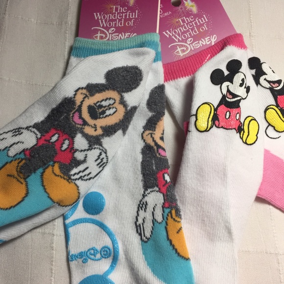 New women’s Mickey Mouse socks 2 pr - Picture 3 of 5